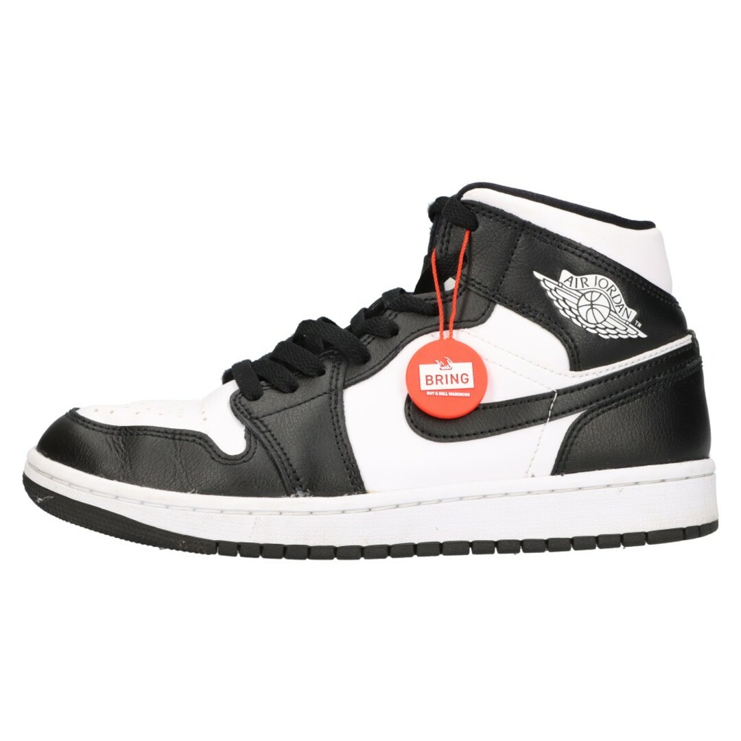 NIKE(ナイキ)のNIKE ナイキ WMNS AIR JORDAN 1 MID Black White DV0991-101 エアジョーダン1 ミッド ハイカットスニーカー US7.5/24.5cm ブラック/ホワイト レディースの靴/シューズ(スニーカー)の商品写真