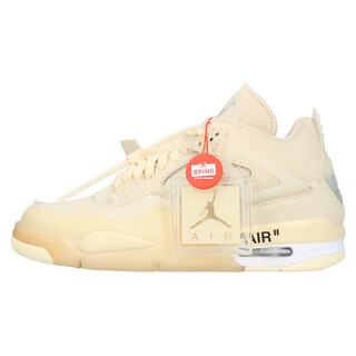 ナイキ(NIKE)のNIKE ナイキ ×Off-White WMNS AIR JORDAN 4 RETRO SP SAIL CV9388-100 オフホワイト ウィメンズ エアジョーダン4 セイル ハイカットスニーカー シューズ US9.5/26.5cm(スニーカー)