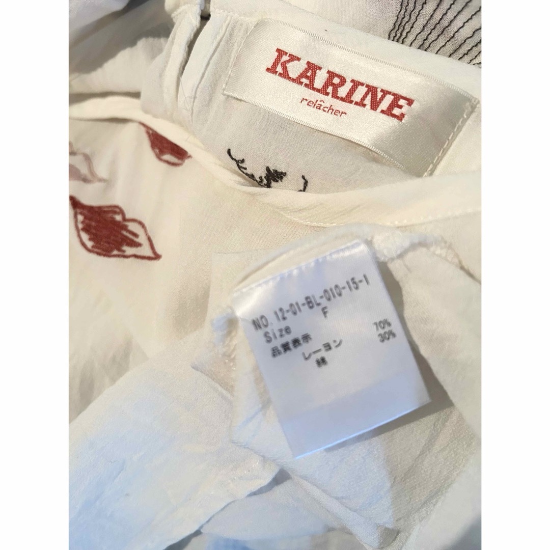新品同様美品　KARINE relacherキャリーヌルラシェ レディースのトップス(カットソー(半袖/袖なし))の商品写真