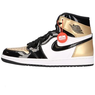 ナイキ(NIKE)のNIKE ナイキ AIR JORDAN 1 RETRO HIGH OG NRG GOLD TOE 861428-007 エアジョーダン1レトロゴールドトゥスニーカー(スニーカー)