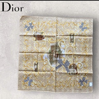 Dior - クリスチャン・ディオール　大判ハンカチ　スカーフ　お洒落　可愛い