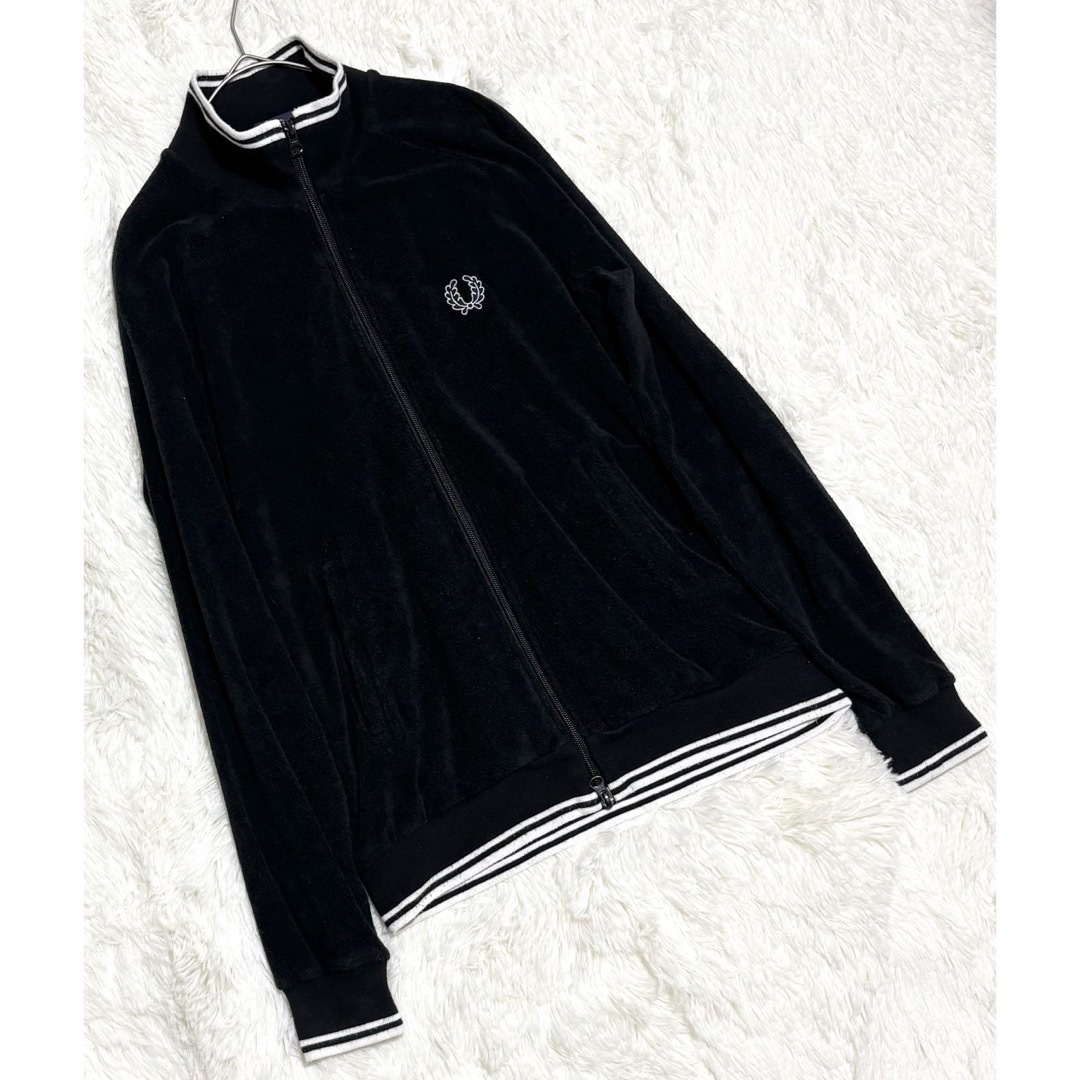 FRED PERRY(フレッドペリー)のFRED PERRY  希少　パイル地　トラックジャケット　フレッドペリー メンズのジャケット/アウター(ブルゾン)の商品写真