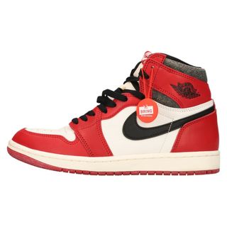 ナイキ(NIKE)のNIKE ナイキ AIR JORDAN 1 LOST&FOUND エアジョーダン1 ロスト&ファウンド ハイカットスニーカー ホワイト/レッド US7.5/25.5cm DZ5485-612(スニーカー)