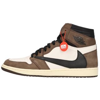 ナイキ(NIKE)のNIKE ナイキ ×TRAVIS SCOTT AIR JORDAN 1 RETRO HIGH OG TS SP トラヴィススコット エアジョーダン1 レトロ ハイ ハイカットスニーカー US13/31cm CD4487-100(スニーカー)