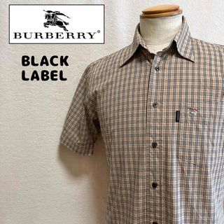 バーバリーブラックレーベル(BURBERRY BLACK LABEL)のBURBERRY BLACK LABEL メンズシャツ ノバチェック 刺繍ホース(シャツ)