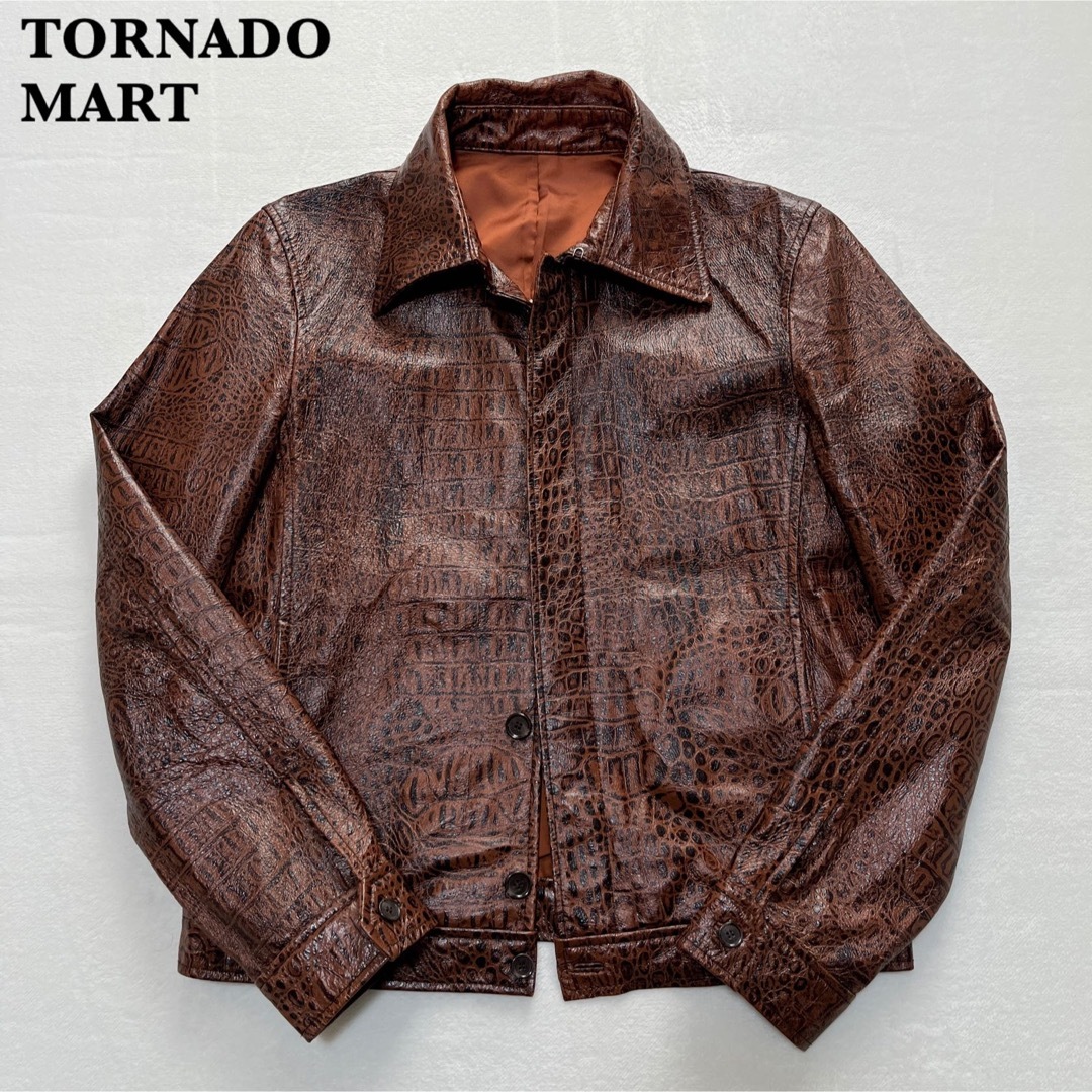 TORNADO MART(トルネードマート)の【y2k】TORNADO MART トルネードマート 豚革 レザージャケット M メンズのジャケット/アウター(レザージャケット)の商品写真