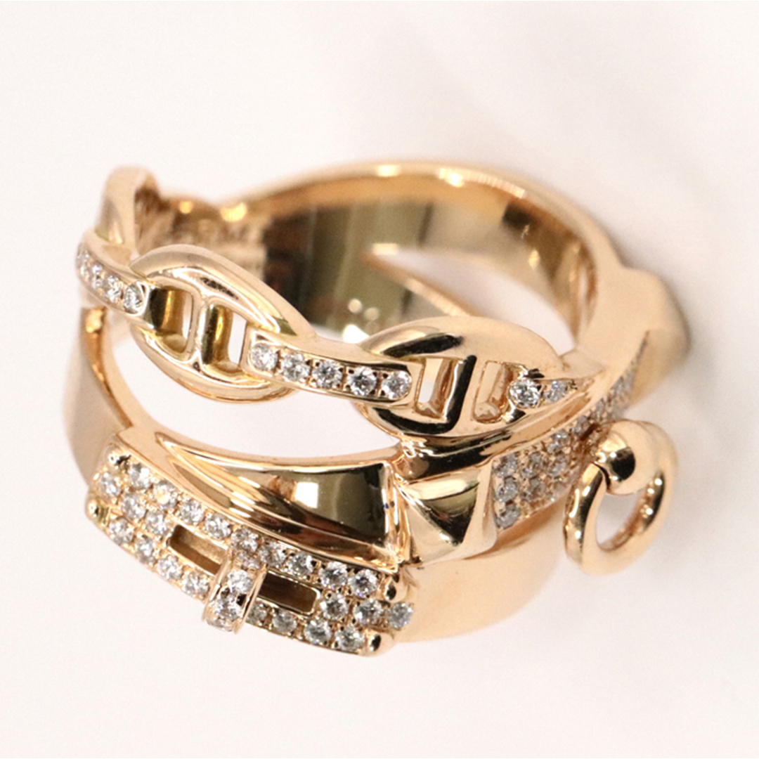 Hermes(エルメス)の【美品】 エルメス アルシミ ダイヤモンド ピンクゴールド K18PG Au750 リング・指輪 ジュエリー レディース #56 16号 HERMES レディースのアクセサリー(リング(指輪))の商品写真