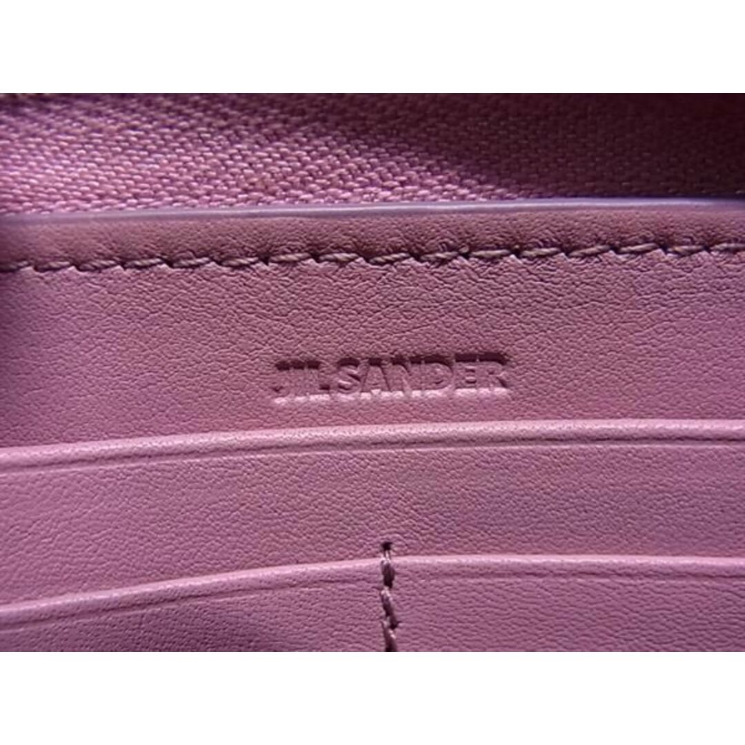 Jil Sander(ジルサンダー)の■新品同様■ JIL SANDER ジルサンダー レザー ラウンドファスナー 長財布 ウォレット 小銭入れ 札入れ レディース ピンク系 AU9884  レディースのアクセサリー(その他)の商品写真