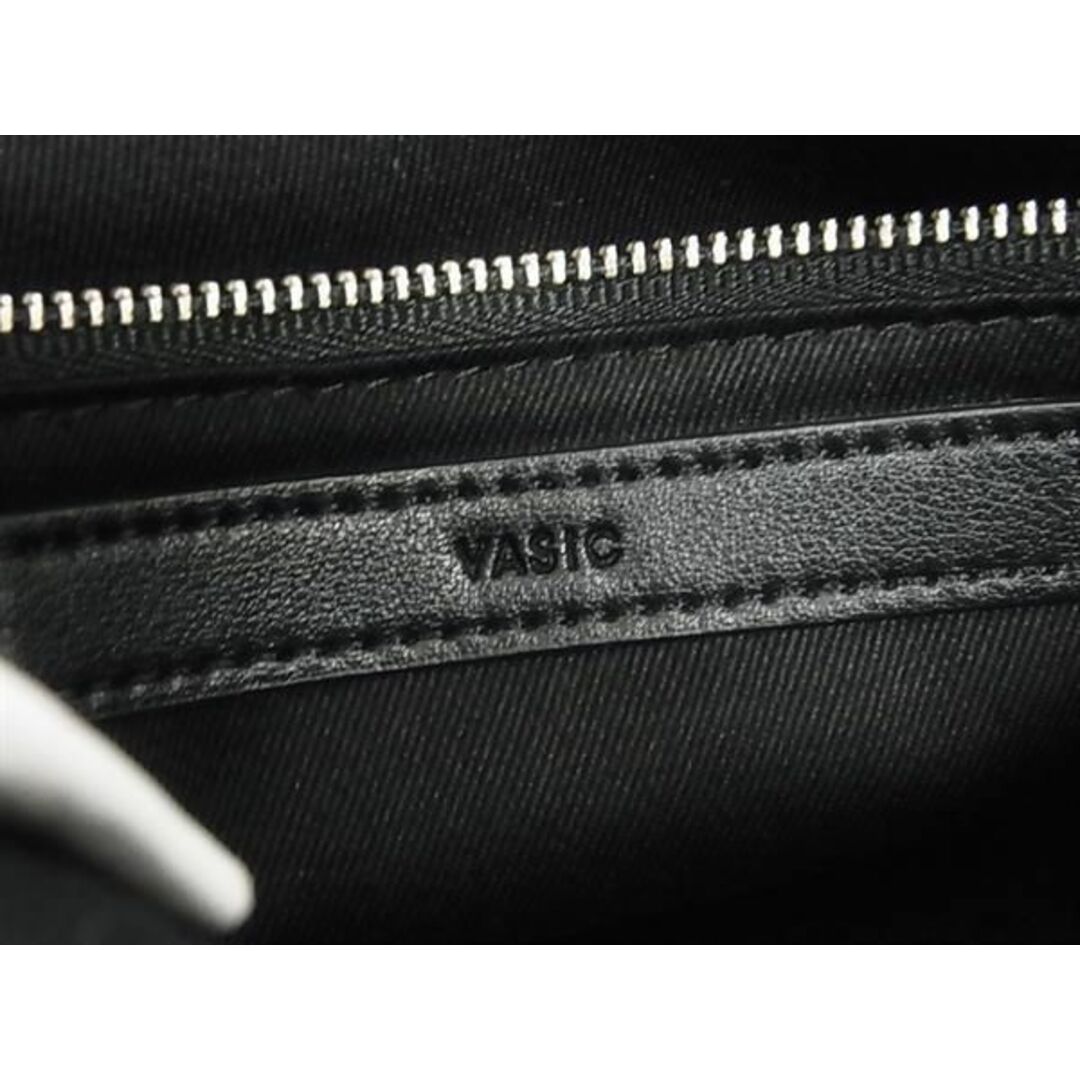 VASIC(ヴァジック)の■新品同様■ VASIC ヴァジック ウェルズ ミニミニ キャンバス×レザー クロスボディ ショルダーバッグ レディース グレー系 FA1107  レディースのバッグ(ショルダーバッグ)の商品写真