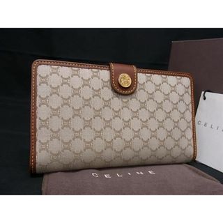 セリーヌ(celine)の■極美品■ CELINE セリーヌ マカダム柄 キャンバス 二つ折り 財布 ウォレット 小銭入れ 札入れ レディース ブラウン系 AY0826 (財布)