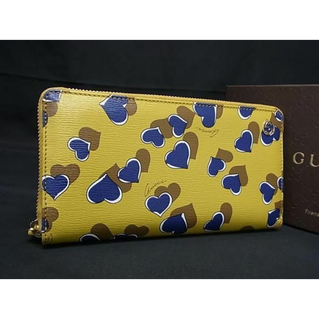 Gucci(グッチ)の■新品■未使用■ GUCCI グッチ 309705 ハートビート レザー ラウンドファスナー 長財布 ウォレット レディース イエロー系 AZ0774  メンズのファッション小物(長財布)の商品写真