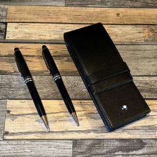 モンブラン(MONTBLANC)のMONTBLANC モンブラン ボールペン シャープペンシル レザーケース(ペン/マーカー)