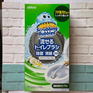 スクラビングバブル(Scrubbing Bubbles)のスクラビングバブル 流せるトイレブラシ ホワイトブロッサム本体(日用品/生活雑貨)