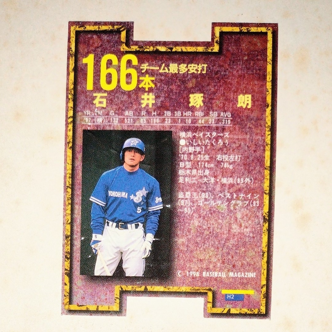 横浜DeNAベイスターズ(ヨコハマディーエヌエーベイスターズ)の石井琢朗 横浜ベイスターズ プロ野球カード インサートカード エンタメ/ホビーのトレーディングカード(シングルカード)の商品写真