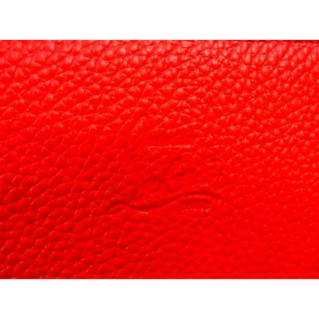 Christian Louboutin(クリスチャンルブタン)の■新品同様■ ChristianLouboutin クリスチャンルブタン スパイクスタッズ PVC チェーン 2WAY クラッチバッグ ショルダー レッド系 FA1363 メンズのファッション小物(その他)の商品写真