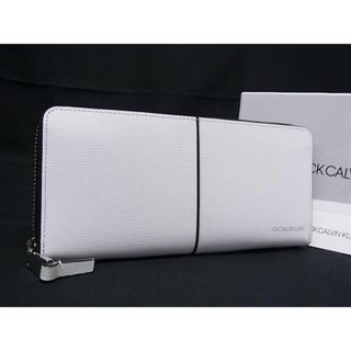 カルバンクライン(Calvin Klein)の■新品■未使用■ Calvin Klein カルバンクライン レザー ラウンドファスナー 長財布 ウォレット メンズ レディース ホワイト系 AS9580 (その他)