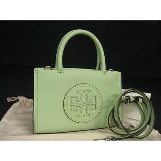 トリーバーチ(Tory Burch)の■新品同様■ TORY BURCH トリーバーチ エラ レザー 2WAY ハンドバッグ ショルダー ポシェット レディース グリーン系 FC0137 (ハンドバッグ)