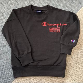 チャンピオン(Champion)のトレーナー　子供　キッズ　130 チャンピオン　黒(Tシャツ/カットソー)