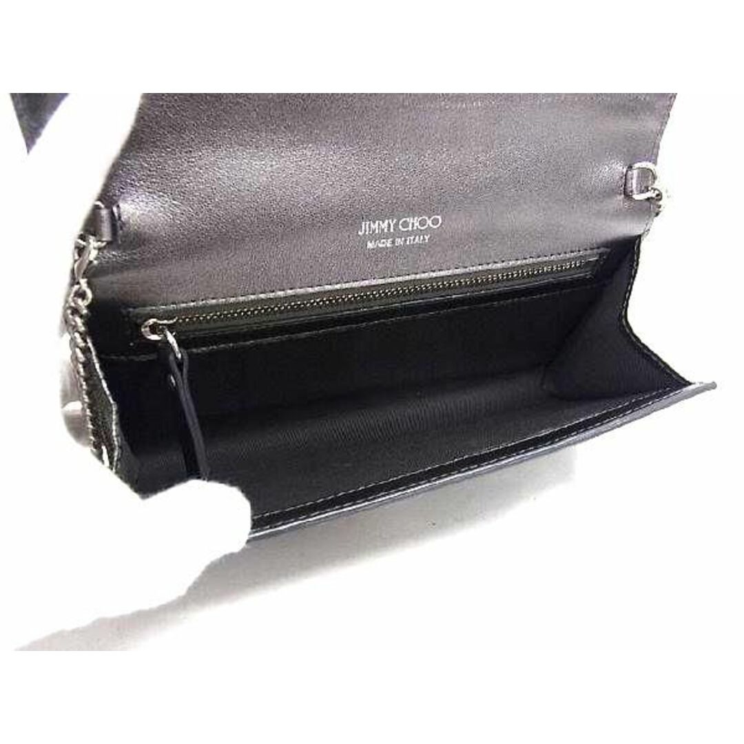 JIMMY CHOO(ジミーチュウ)の■新品■未使用■ JIMMY CHOO ジミーチュウ マデリン リザード型押しレザー チェーン 2WAY クラッチバッグ ショルダー シルバー系 AZ0723  レディースのアクセサリー(その他)の商品写真