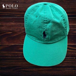 POLO RALPH LAUREN - ポロラルフローレン　コットン チノ ベースボール キャップ　グリーン