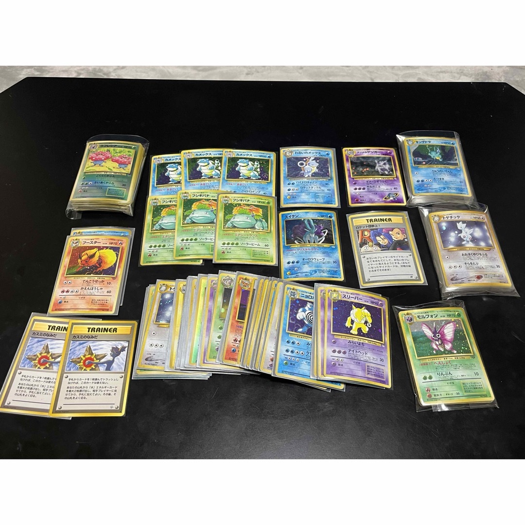 ポケモンカード 旧裏 まとめ売り キラ150枚+カスミのなみだ 計152 ポケモンカード 旧裏 まとめ売り キラ150枚+カスミのなみだ 計152