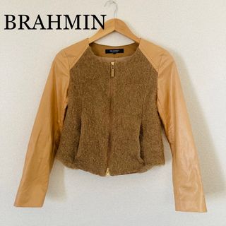 ブラーミン(BRAHMIN)のBRAHMIN レディース　ノーカラージャケット　シングルライダース　ブルゾン(ノーカラージャケット)