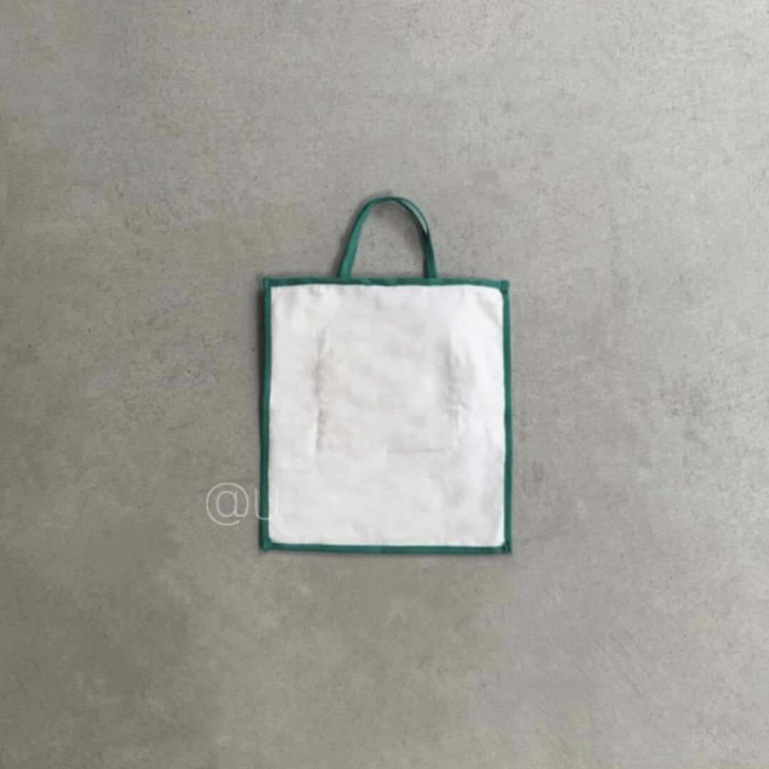 パイピング 3wayトート 緑 ミドリ 肩掛け ショルダーバッグ ロゴ クラッチ レディースのバッグ(トートバッグ)の商品写真