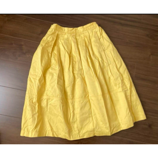 イッカ(ikka)のikka  スカート  黄色　イエロー　春　ナチュラル(ロングスカート)