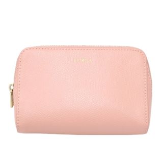 Furla - フルラ FURLA レザー コスメポーチ ピンク