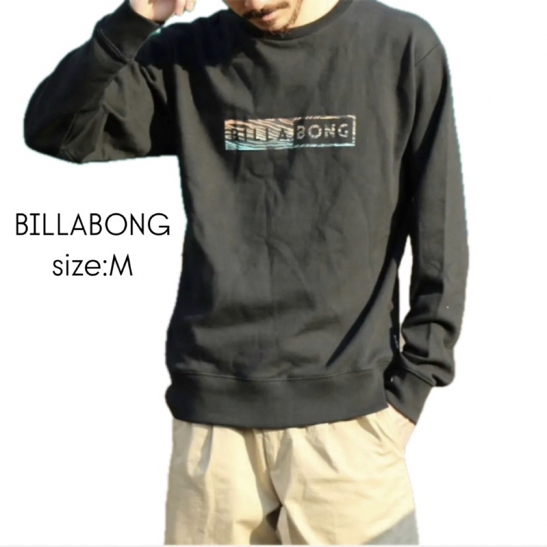 billabong(ビラボン)のBILLABONG   DECAL LINE   スウェット　トレーナー　M メンズのトップス(スウェット)の商品写真