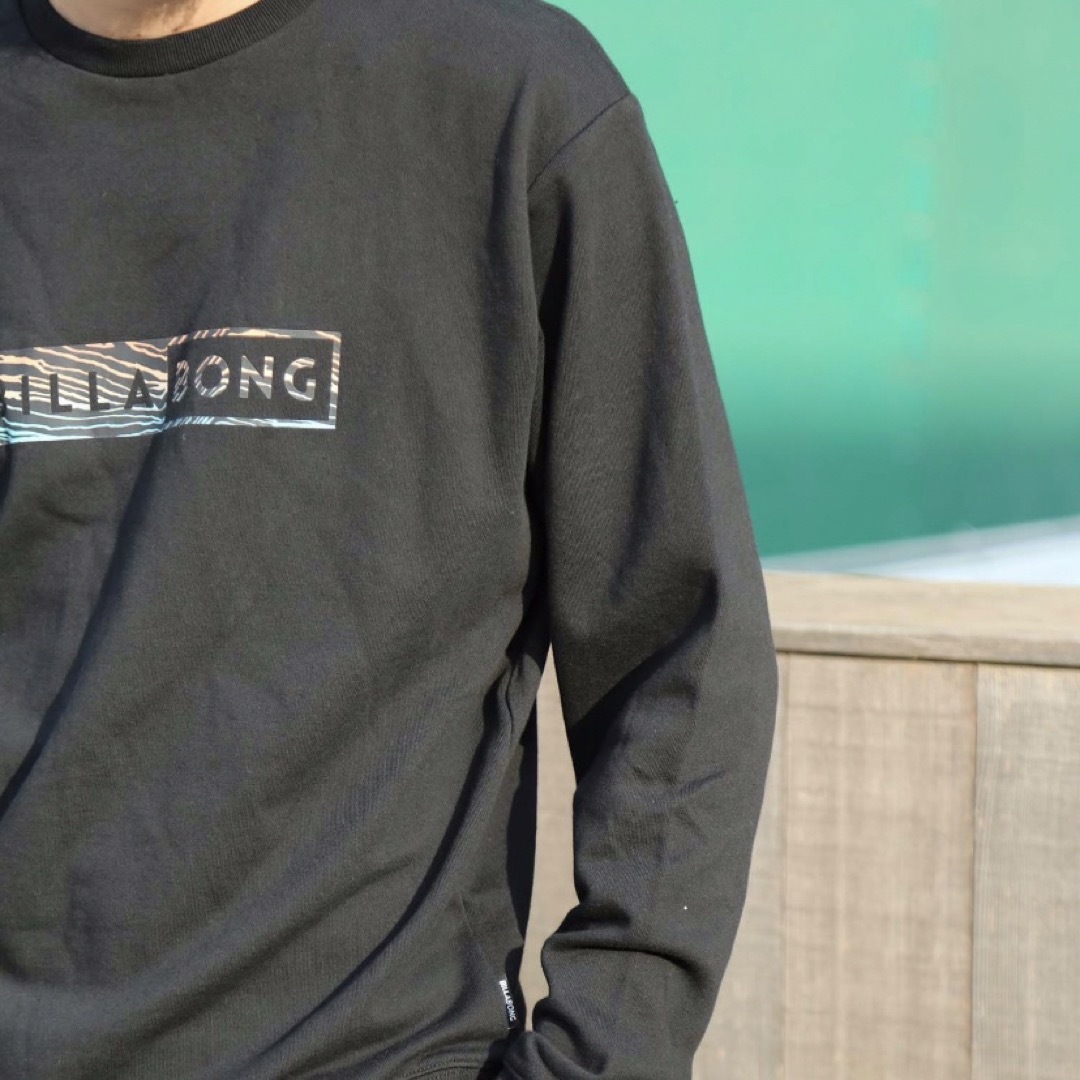 billabong(ビラボン)のBILLABONG   DECAL LINE   スウェット　トレーナー　M メンズのトップス(スウェット)の商品写真