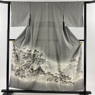 色留袖 身丈156.5cm 裄丈63cm 正絹 逸品 【中古】