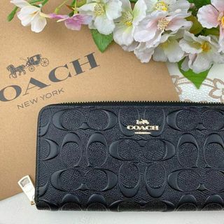 COACH レザー シグネチャー ブラック(財布)