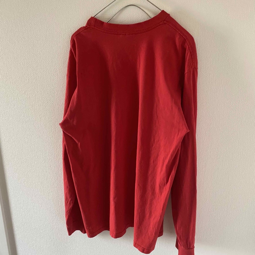 NIKE(ナイキ)の90sNIKEナイキ銀タグロンtシャツメンズ長袖mlレッド赤 メンズのトップス(Tシャツ/カットソー(七分/長袖))の商品写真
