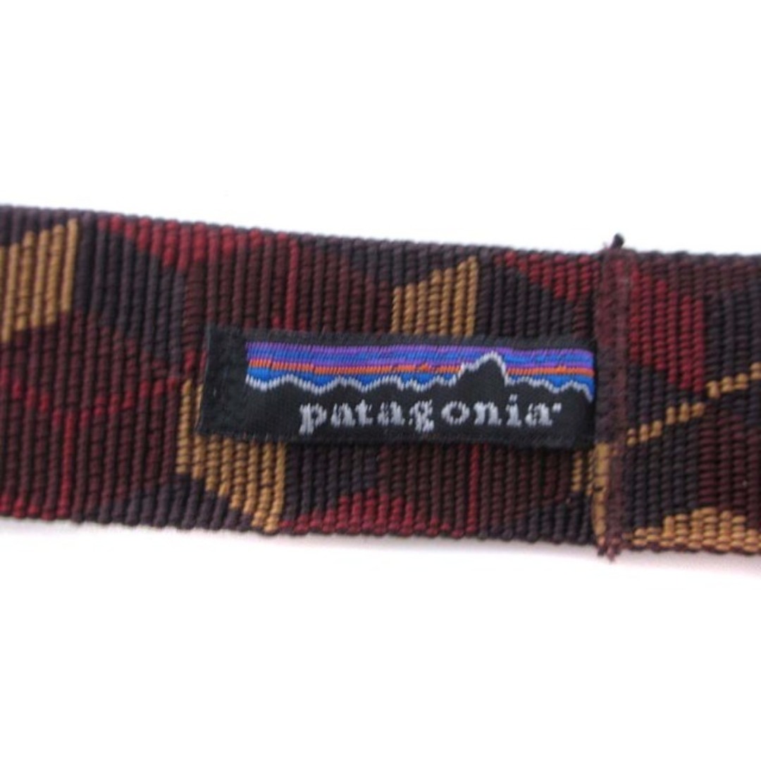 patagonia(パタゴニア)のパタゴニア フリクションベルト 幾何学模様 総柄 レッド ブラウン 茶 赤 メンズのファッション小物(ベルト)の商品写真