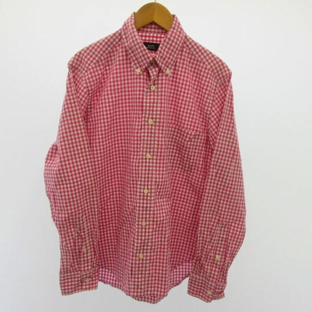 SHIPS(シップス)のシップス ギンガムチェックシャツ ボタンダウンシャツ USA製 ピンク S メンズのトップス(シャツ)の商品写真