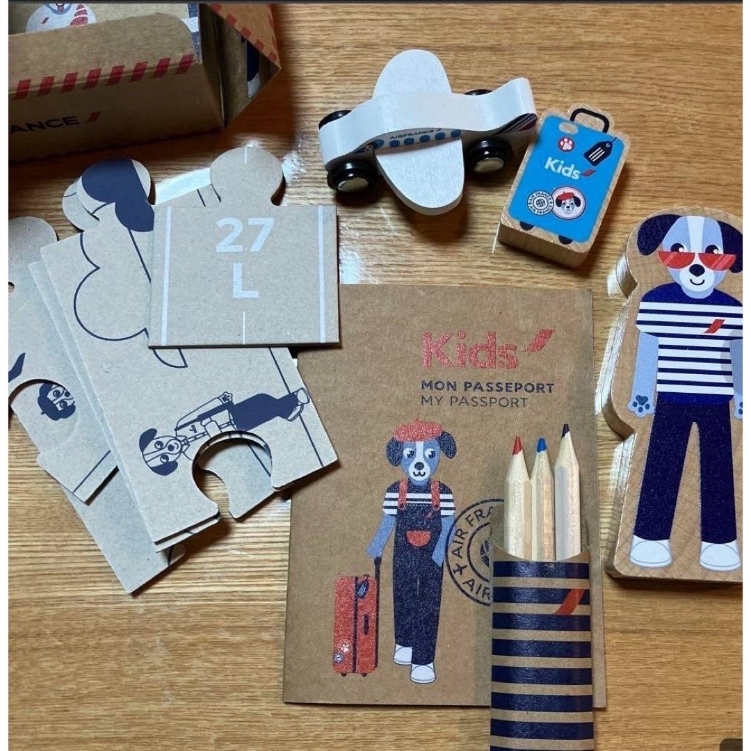 【新品・未使用】Air France キッズおもちゃ　Toy キッズ/ベビー/マタニティのおもちゃ(知育玩具)の商品写真