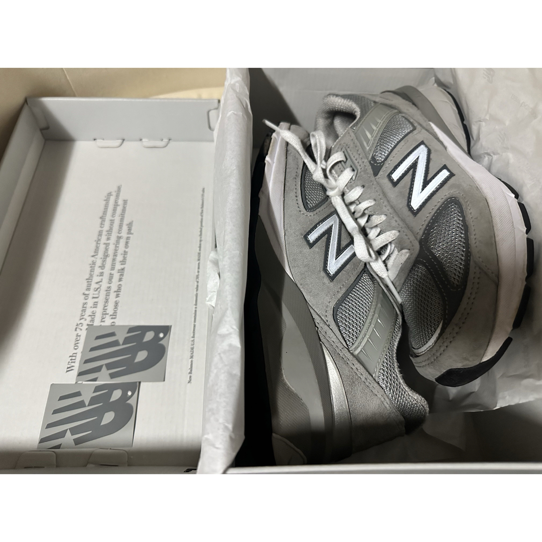 New Balance(ニューバランス)のニューバランス990v5 グレー made in USA サイズ7 レディースの靴/シューズ(スニーカー)の商品写真