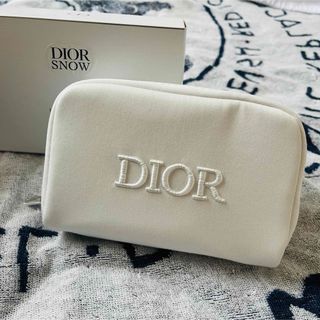 ディオール(Dior)のディオール　ポーチ　ホワイト　ノベルティ(ポーチ)