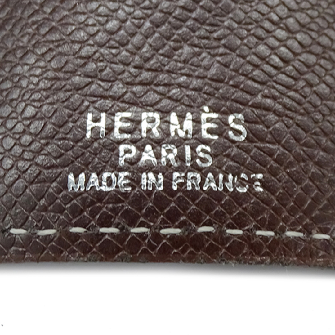 Hermes(エルメス)のエルメス HERMES キーケース レディース メンズ ブランド 6連 セリエ エテュイクレ6 ヴォーエプソン ショコラ シルバー金具【中古】 ハンドメイドのファッション小物(キーケース/名刺入れ)の商品写真