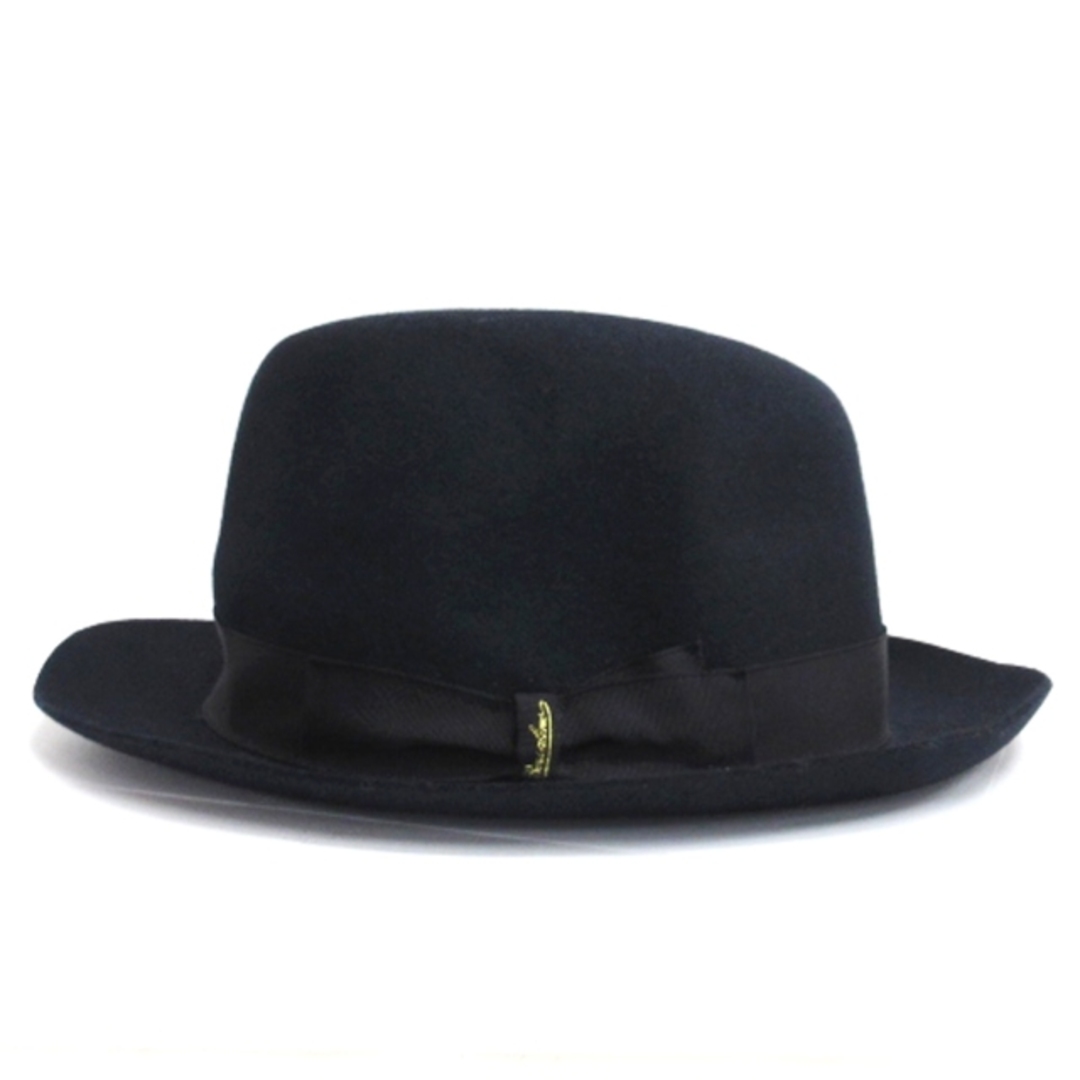 Borsalino(ボルサリーノ)のボルサリーノ ラビットファー フェルトハット 中折れ帽 ネイビー メンズの帽子(その他)の商品写真