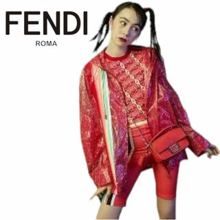 フェンディ(FENDI)のフェンディ FENDI ROMA AMOR ナイロン パーカー クリア ウェーブ(ナイロンジャケット)