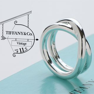 ティファニー(Tiffany & Co.)の極美品 ティファニー TIFFANY&Co. クロス リング 925 11.5号(リング(指輪))