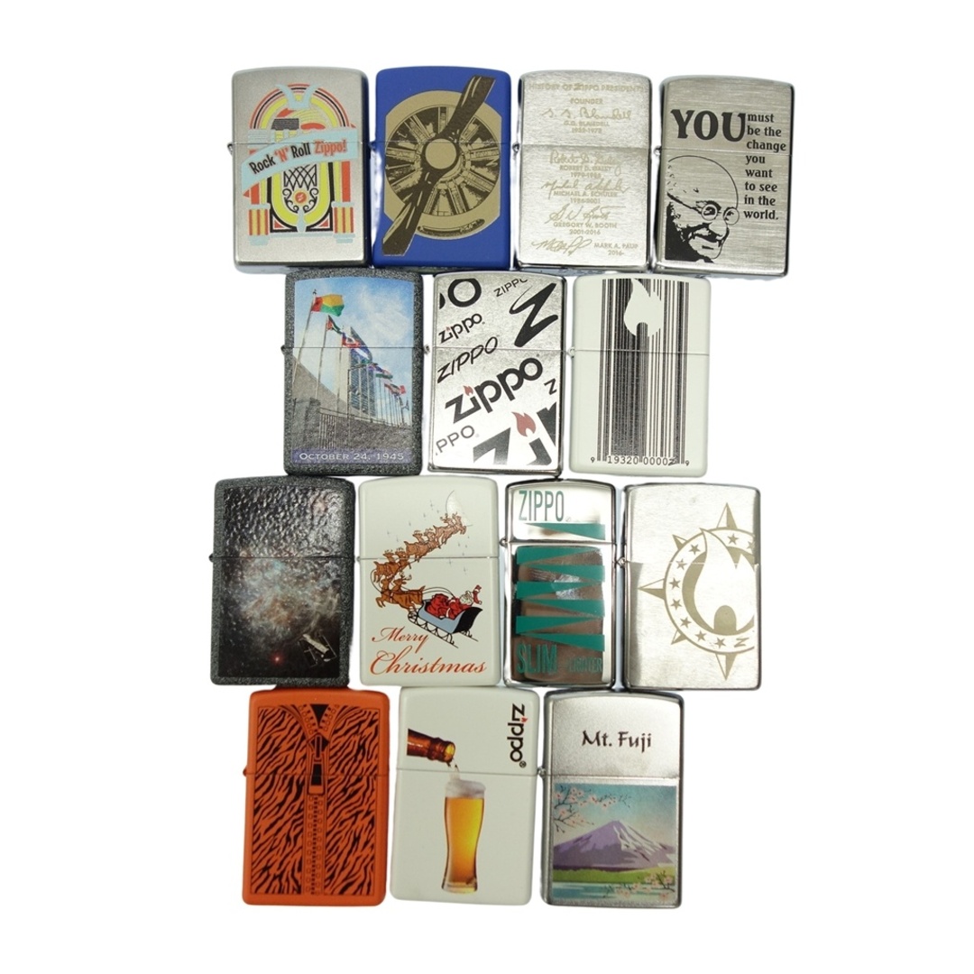 ZIPPO(ジッポー)のジッポー 2010年代 ZIPPO 14点セット【AFB55】 メンズのファッション小物(タバコグッズ)の商品写真