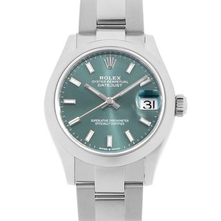 ロレックス(ROLEX)のロレックス デイトジャスト31 278240 ミントグリーン バー 3列 オイスターブレス ランダム番 ボーイズ(ユニセックス) 中古 腕時計(腕時計(アナログ))