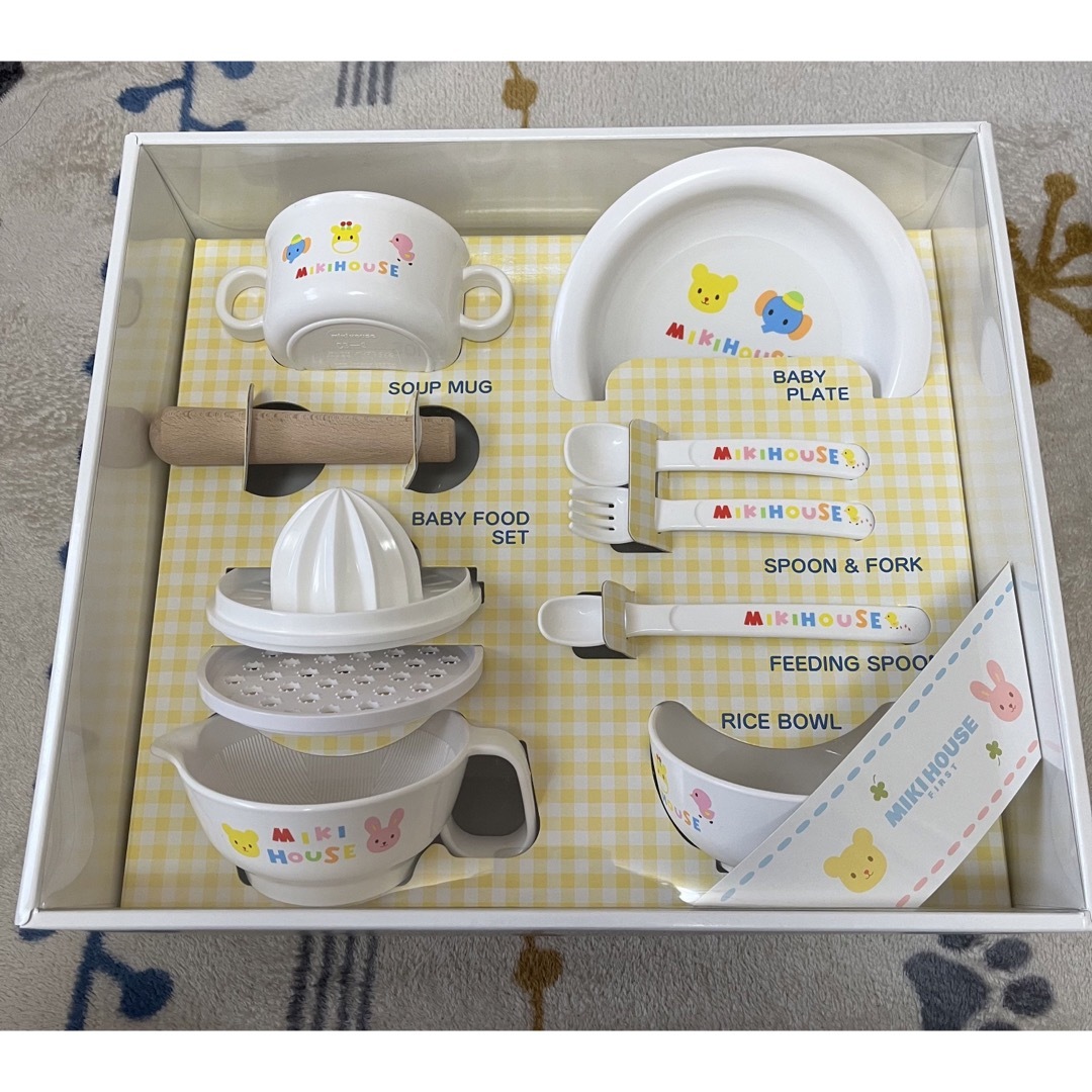 mikihouse(ミキハウス)のミキハウス　テーブルウェアセット(食洗機、レンジ対応) キッズ/ベビー/マタニティの授乳/お食事用品(離乳食器セット)の商品写真