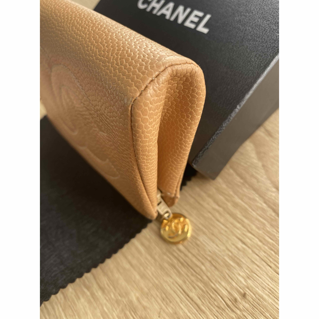 CHANEL(シャネル)のCHANEL ポーチ　キャビアスキン　ヴィンテージ レディースのファッション小物(ポーチ)の商品写真
