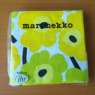 マリメッコ(marimekko)のmarimekko　ペーパーナプキン　unikko yellow(テーブル用品)