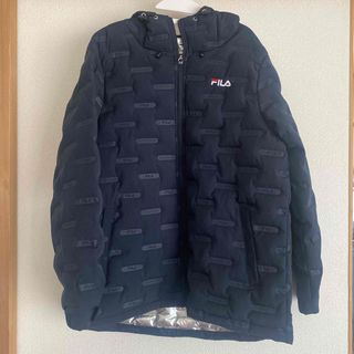 フィラ(FILA)のFILA ダウンコート　レディース　Mサイズ　濃紺(ダウンコート)