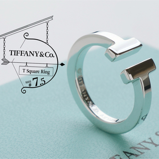 ティファニー(Tiffany & Co.)の極美品 TIFFANY ティファニー Tスクエア 7.5号 925 リング(リング(指輪))